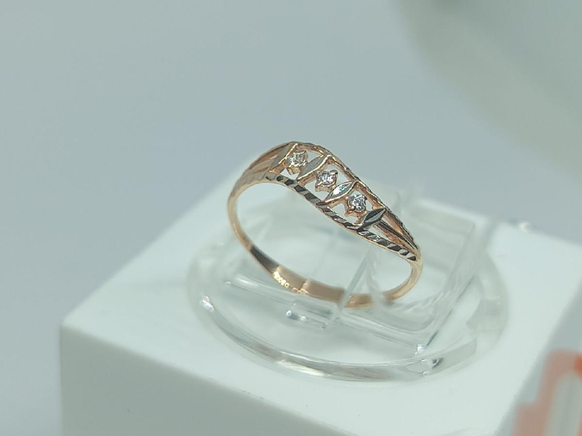 КОЛКМИ585 КОЛЬЦО С КАМНЯМИ (Au 585)