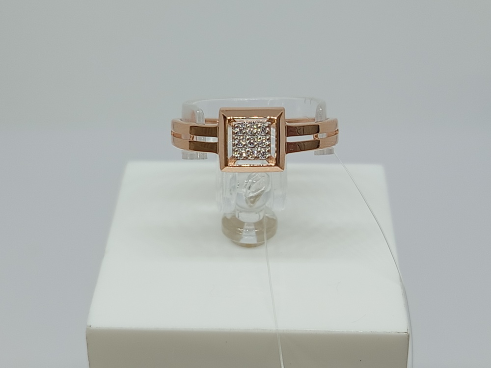 КОЛЬЦО С КАМНЯМИ (Au 585)