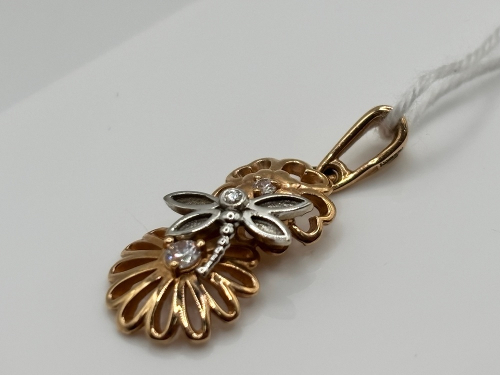 ПОДКМИ585 ПОДВЕСКА С КАМНЯМИ (Au 585)