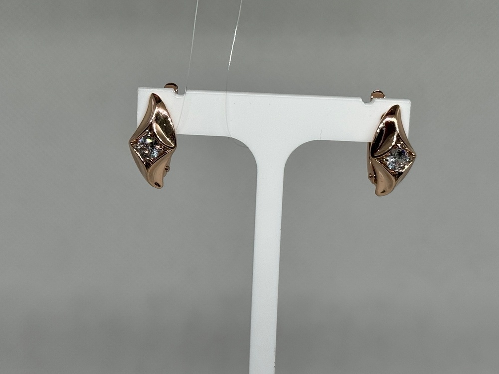 СЕРЬГИ С КАМНЕМ (Au 585)