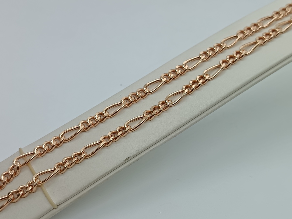 ЦЕПЬ ПУСТОТЕЛАЯ Фигаро(картье) (Au 585)