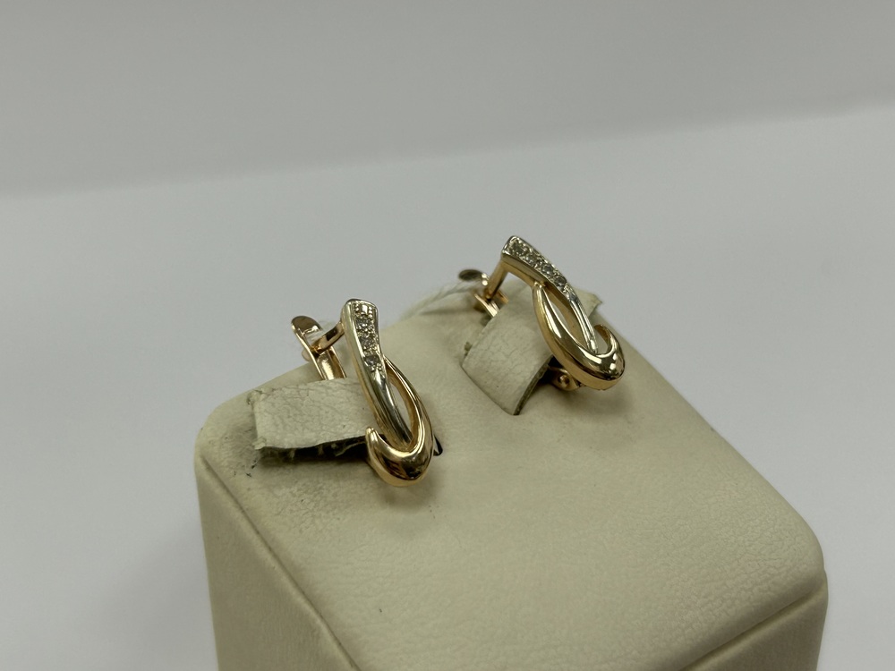 СЕРЬГИ С КАМНЯМИ (Au 585)