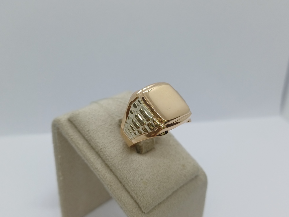 КОЛЬЦО ПЕЧАТКА без камня (Au 585)