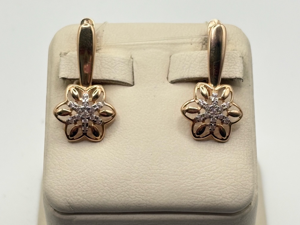 СЕРЬГИ С КАМНЯМИ (Au 585)