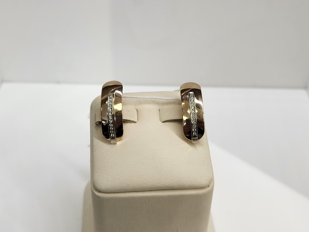 СКМИ585 СЕРЬГИ С КАМНЯМИ (Au 585)