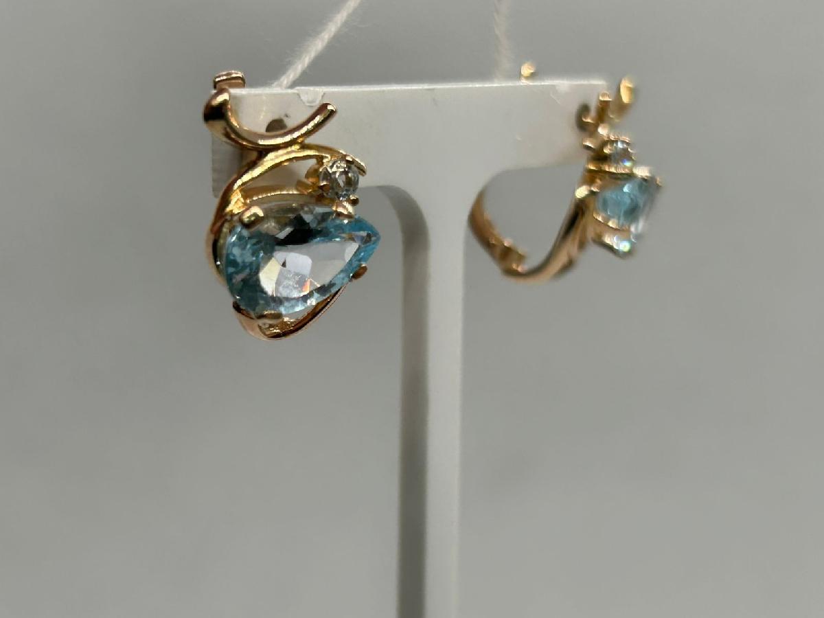 СЕРЬГИ С КАМНЯМИ (Au 585)