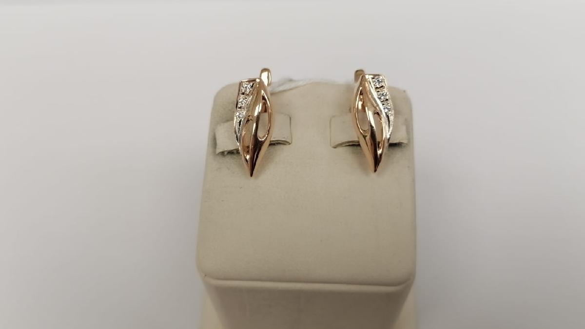 СЕРЬГИ С КАМНЯМИ (Au 585)