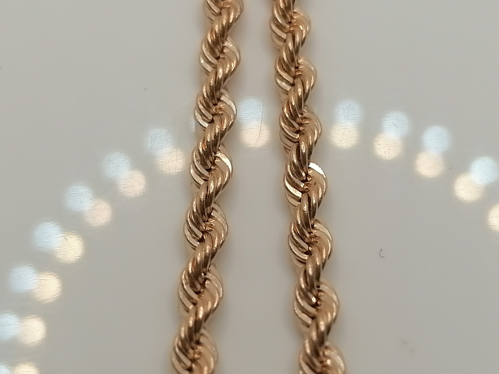 ЦЕПЬ ПУСТОТЕЛАЯ Веревка (Au 585)