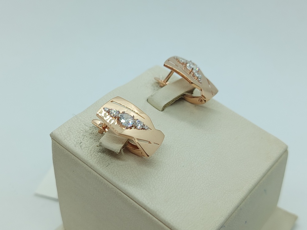 СЕРЬГИ С КАМНЯМИ (Au 585)