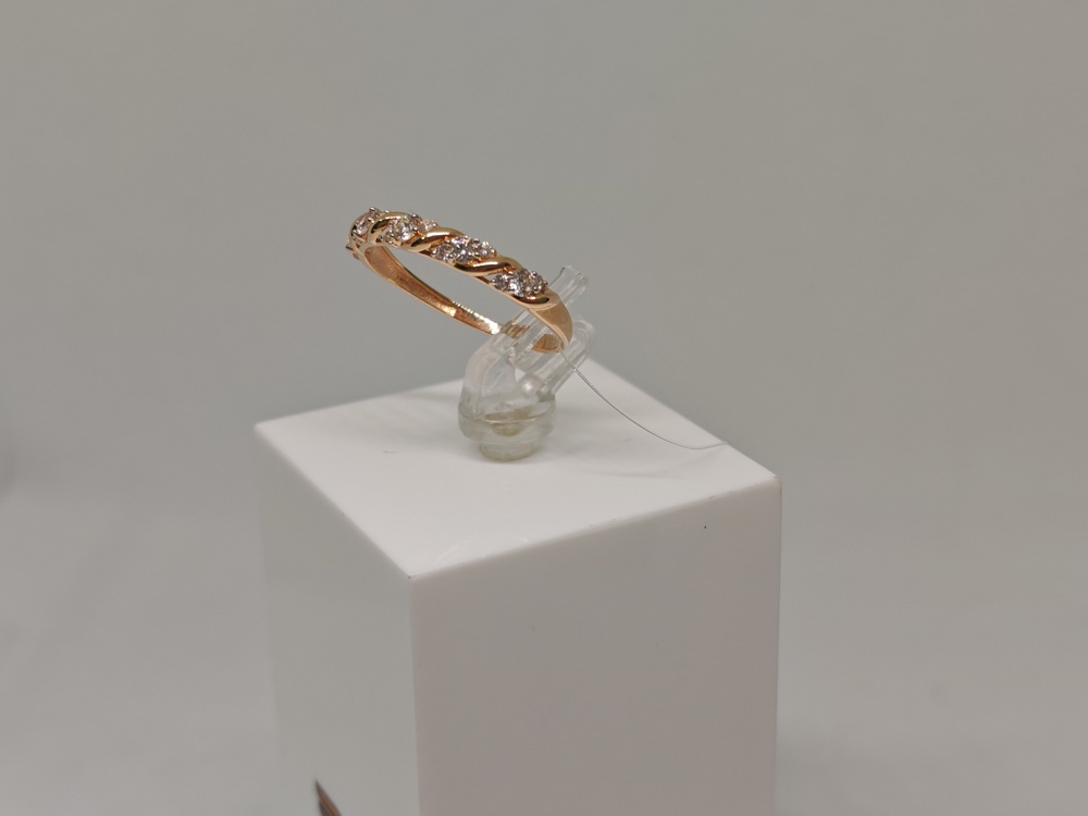 КОЛЬЦО С КАМНЯМИ (Au 585)