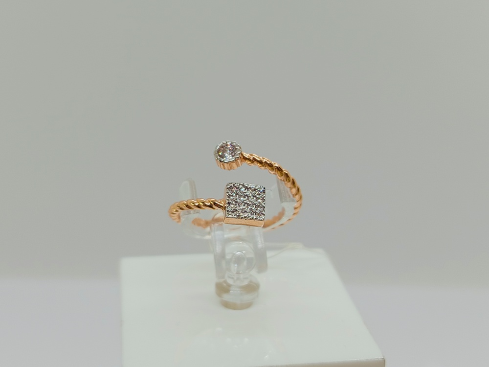 КОЛЬЦО С КАМНЯМИ (Au 585)