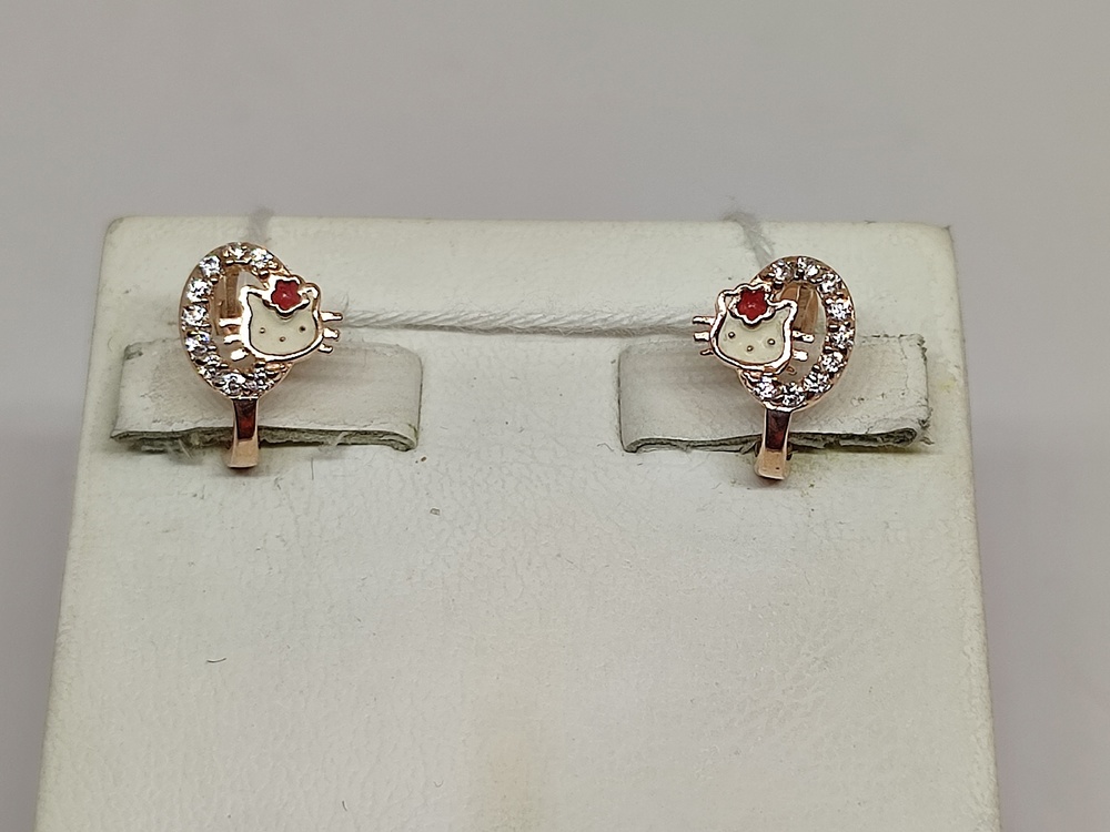 СЕРЬГИ С КАМНЯМИ (Au 585)