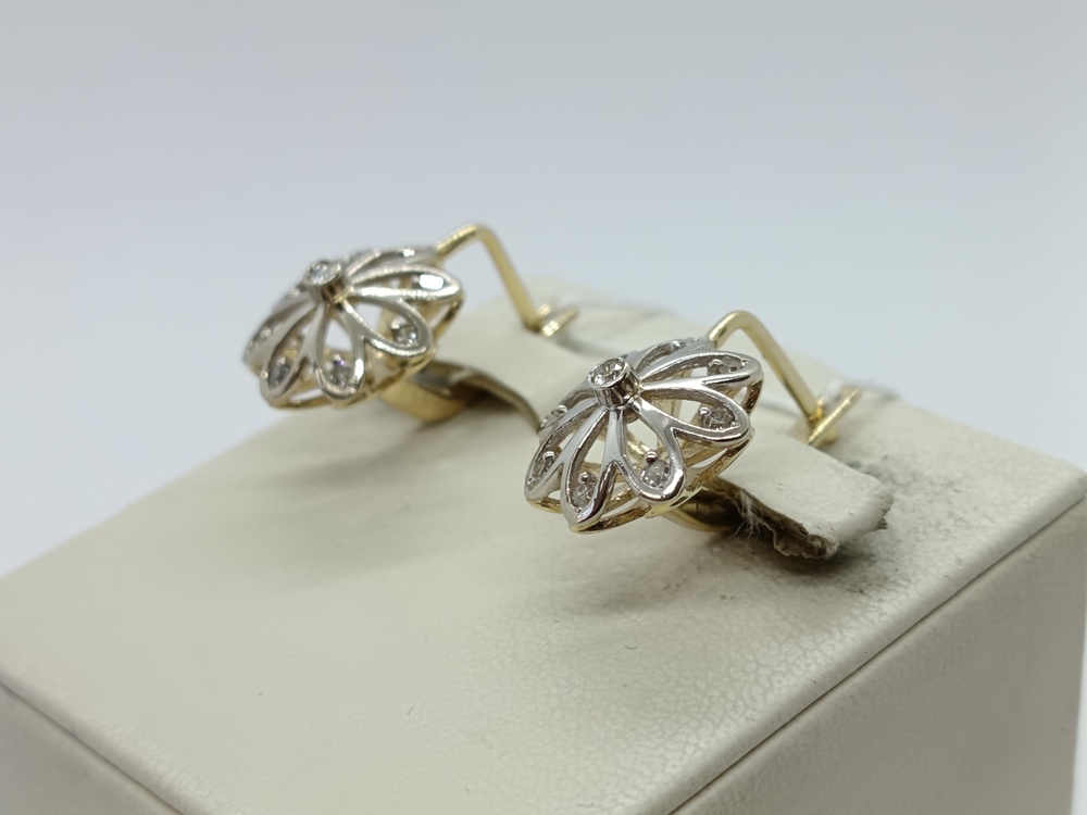 СЕРЬГИ БРИЛЛИАНТ Au 500