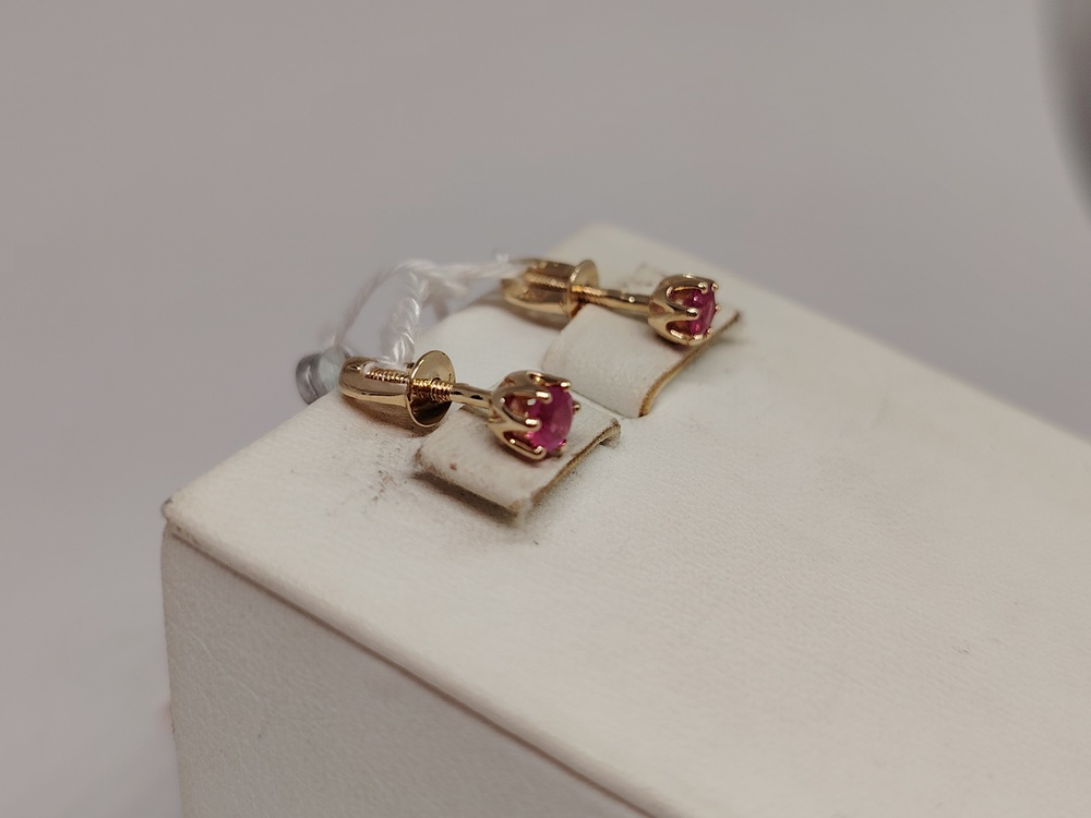 СПУС585 СЕРЬГИ ПУСЕТЫ (Au 585)