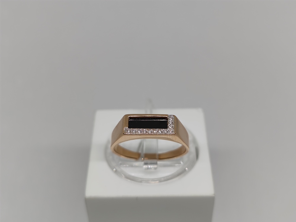 ПЕЧАТКА С КАМНЯМИ (Au 585)