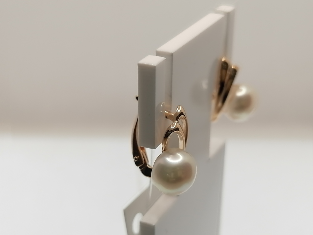 СЕРЬГИ ЖЕМЧУГ (Au 585)