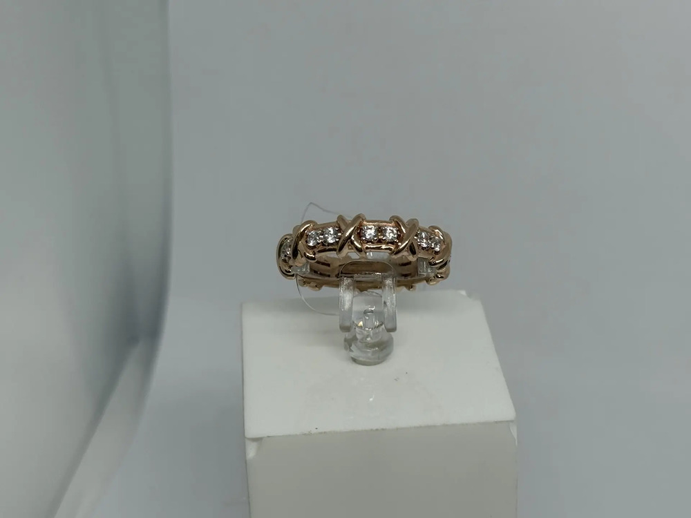 КОЛЬЦО С КАМНЯМИ (Au 585)