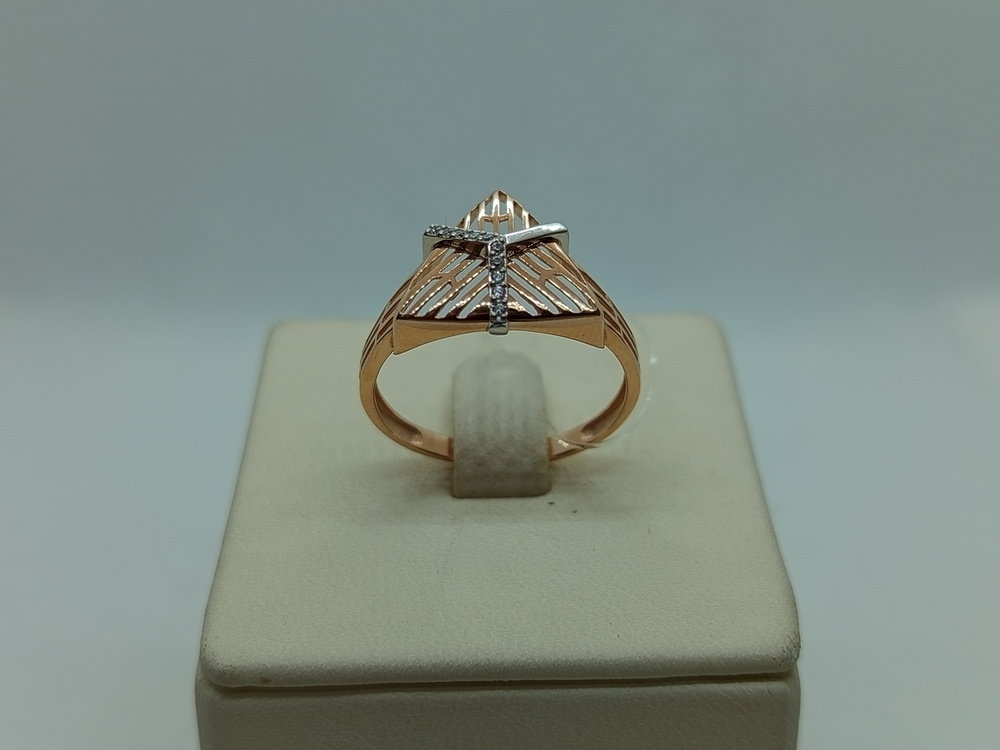 КОЛЬЦО С КАМНЯМИ (Au 585)