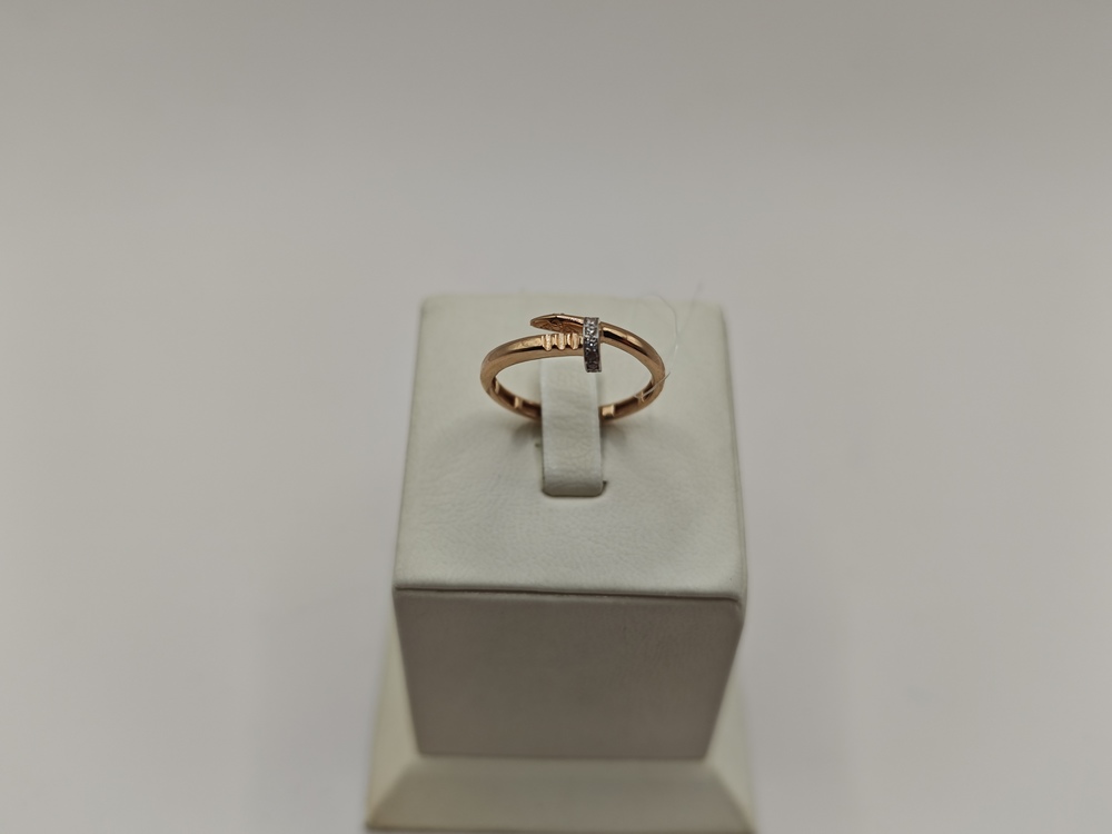 КОЛЬЦО С КАМНЯМИ (Au 585)