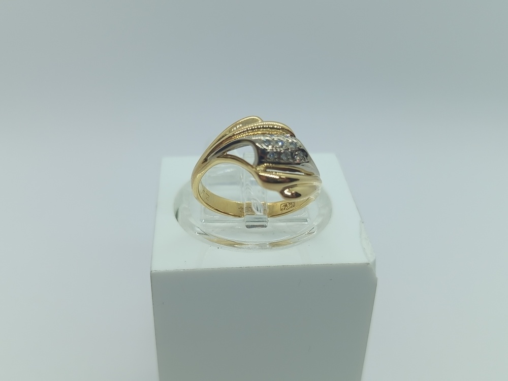 КОЛЬЦО БРИЛЛИАНТ Au 750