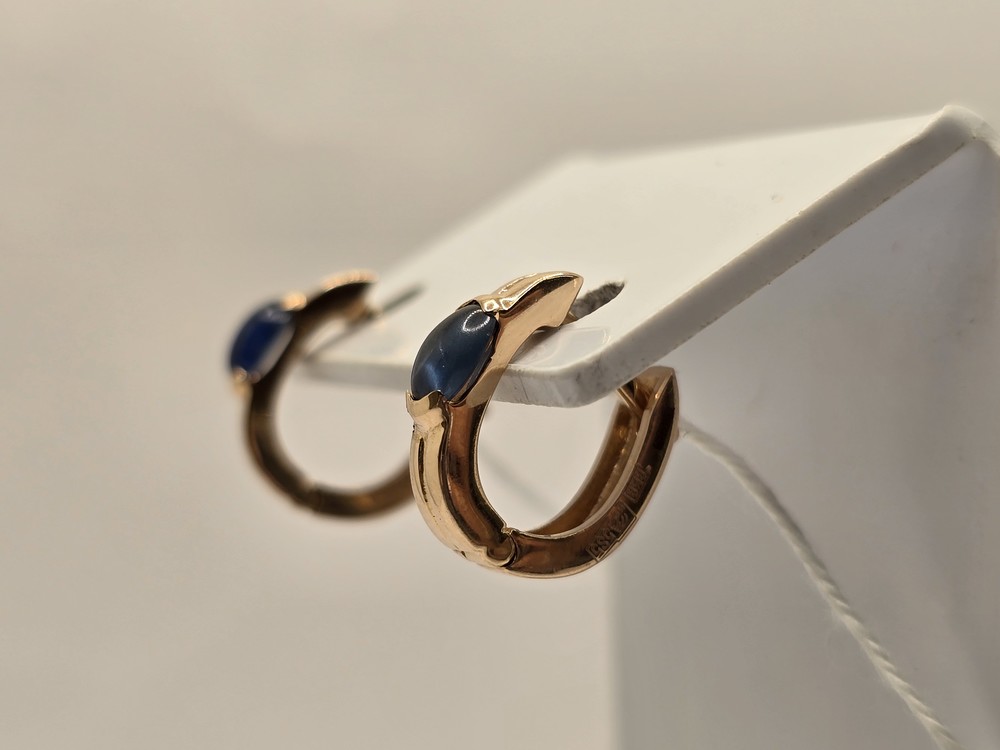 СЕРЬГИ С КАМНЕМ (Au 585)