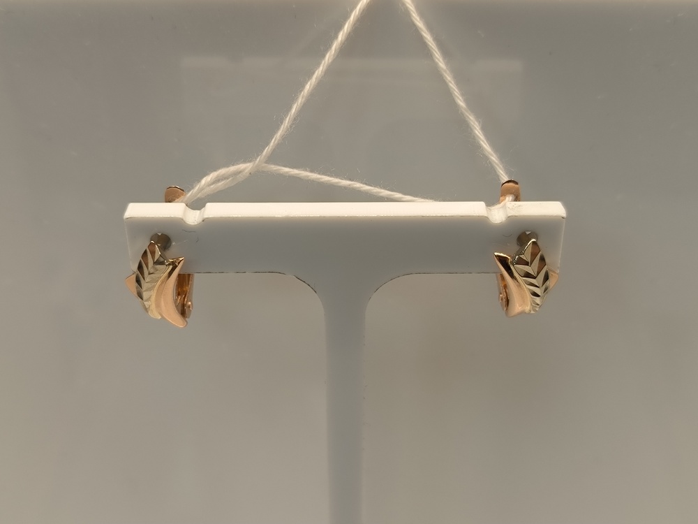 СЕРЬГИ БЕЗ КАМНЯ (Au 585)