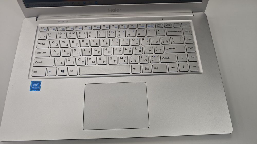 Ноутбук Haier; Celeron N4020, Intel UHD Graphics 600, 4 Гб, 64 Гб, Нет