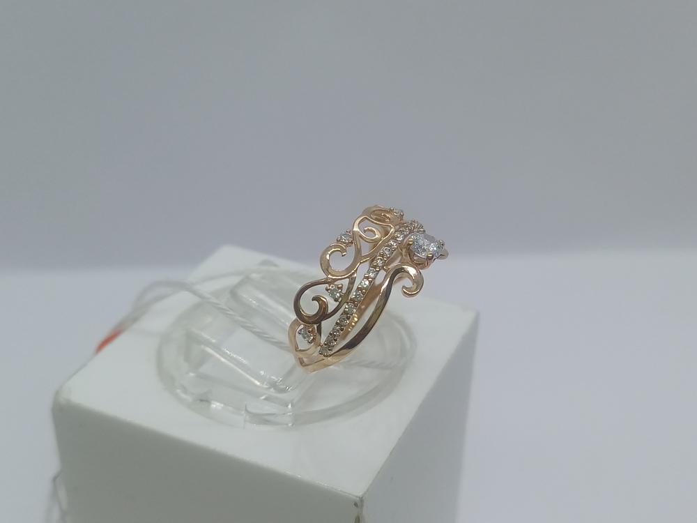 КОЛКМИ585 КОЛЬЦО С КАМНЯМИ (Au 585)