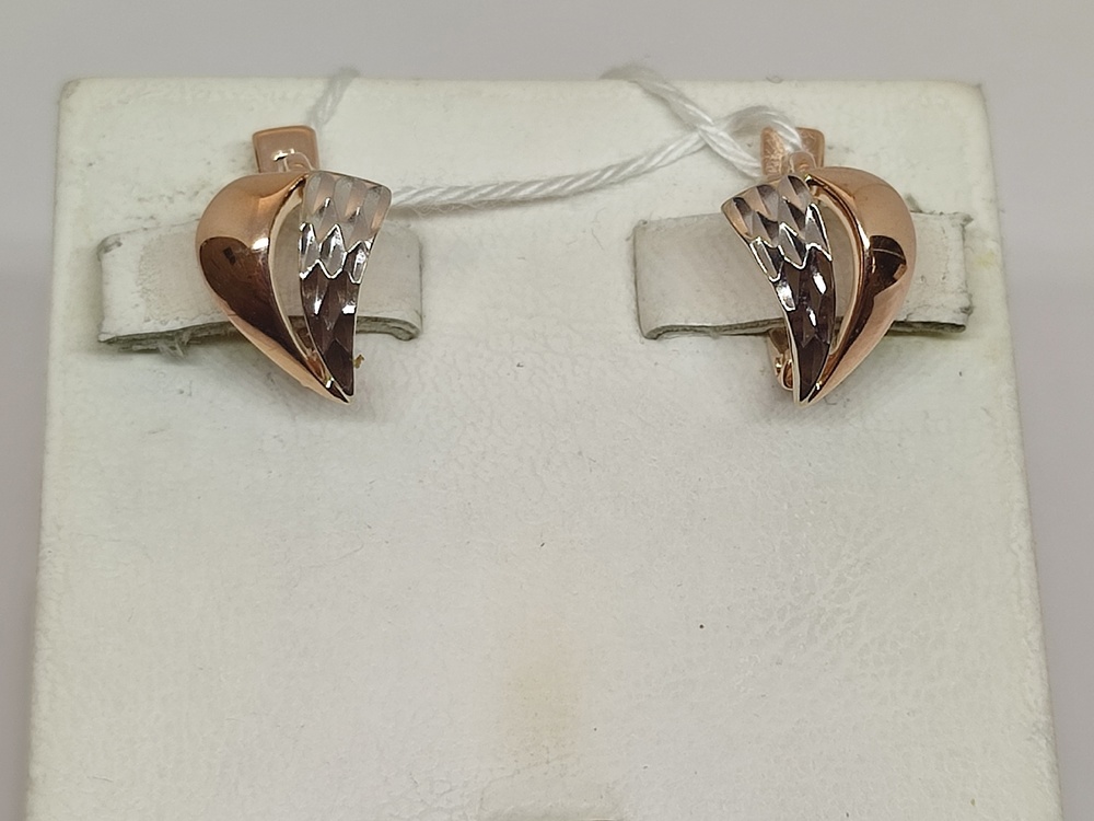 СЕРЬГИ БЕЗ КАМНЯ (Au 585)