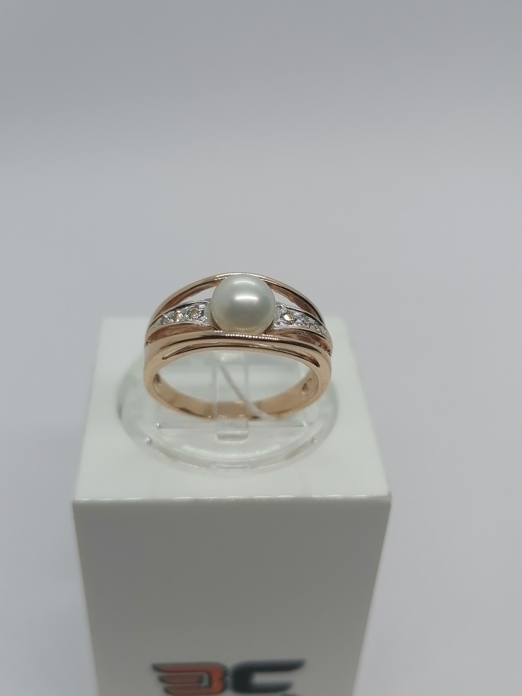 КОЛЬЦО С КАМНЯМИ (Au 585)