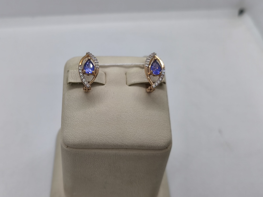 СЕРЬГИ С КАМНЯМИ (Au 585)