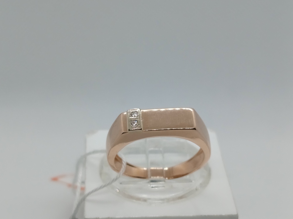 ПЕЧАТКА С КАМНЯМИ (Au 585)