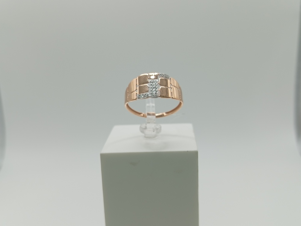 КОЛЬЦО С КАМНЯМИ (Au 585)