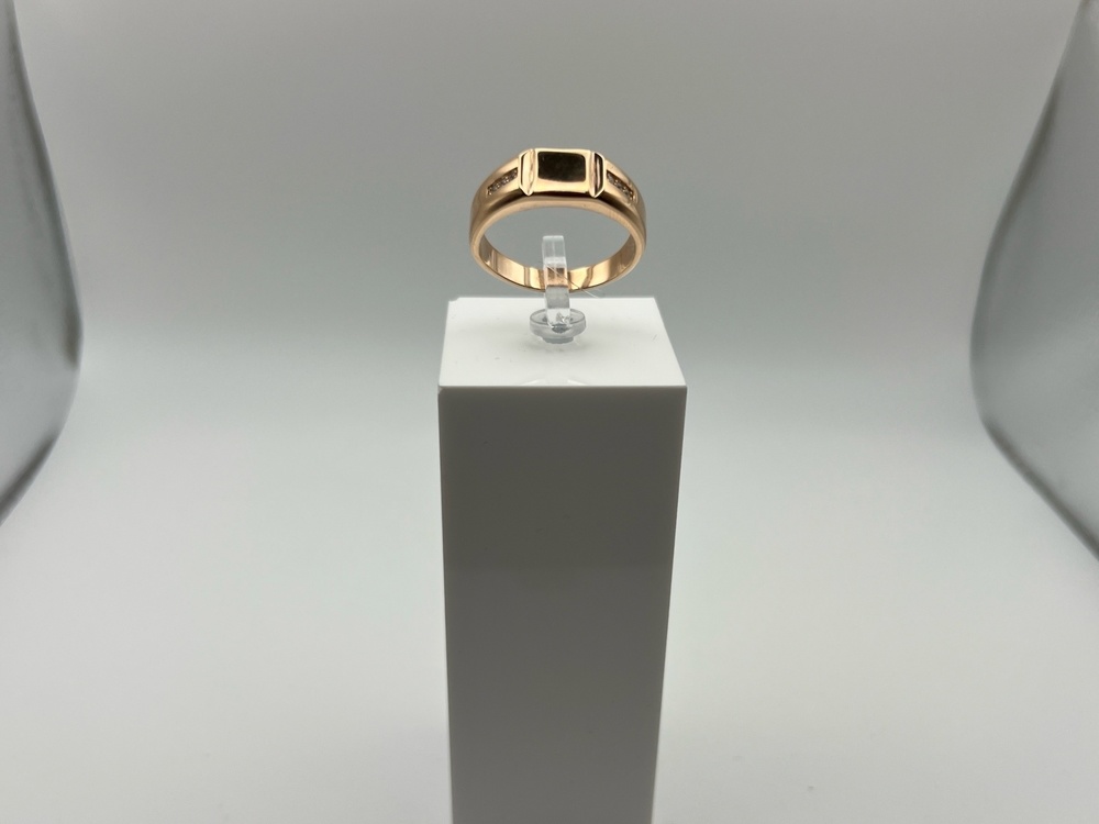 08-510146 КОЛЬЦО ПЕЧАТКА с камнями (Au 585)