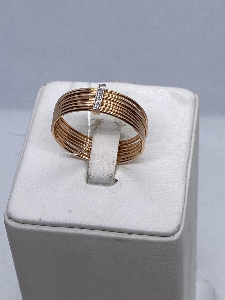 КОЛЬЦО С КАМНЯМИ (Au 585)