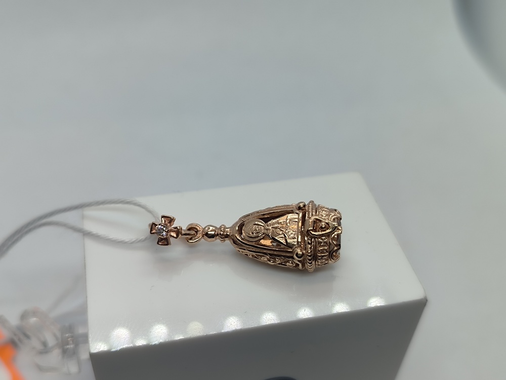 ПОДВЕСКА ИКОНА С КАМНЯМИ (Au 585)