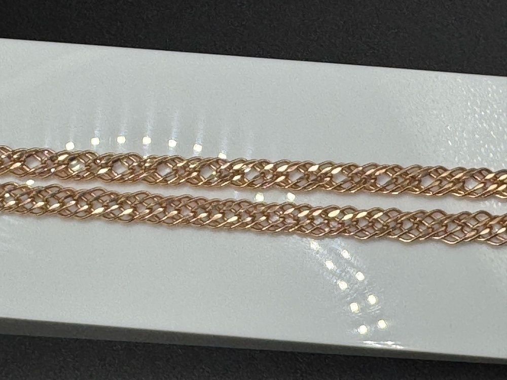 ЦПР3585 ЦЕПЬ ПУСТОТЕЛАЯ Ромб тройной (Au 585)