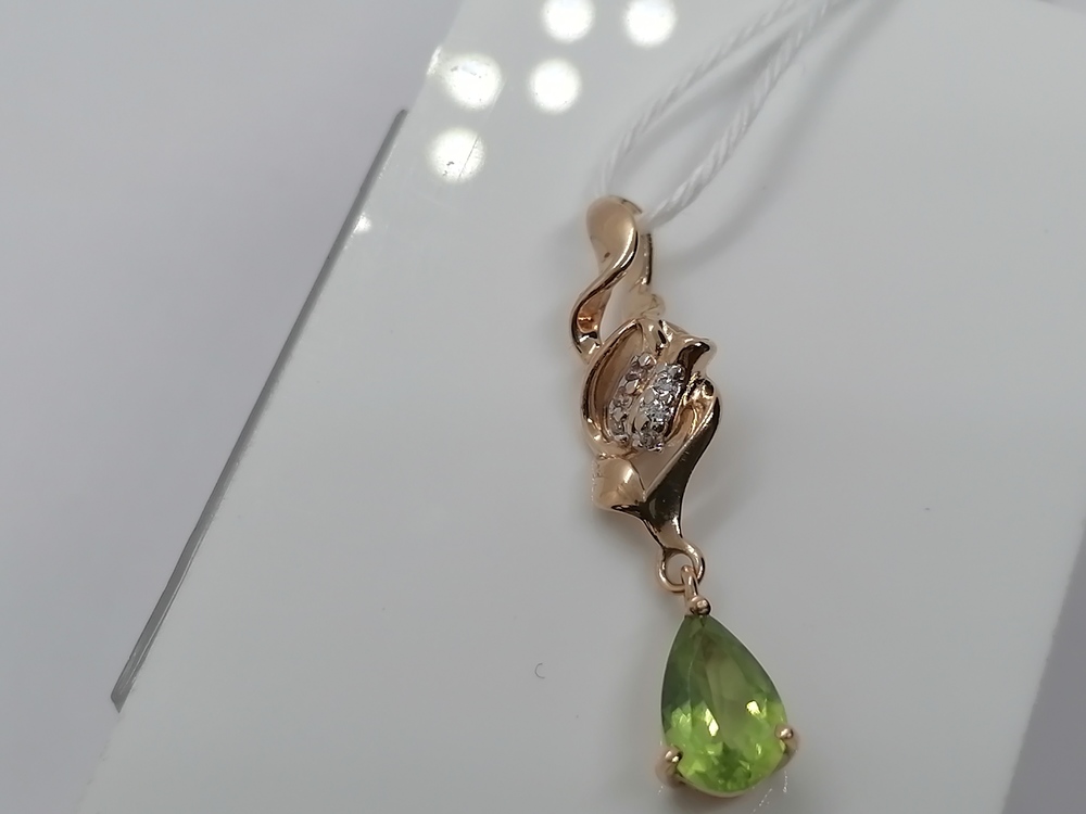 ПОДВЕСКА С КАМНЯМИ (Au 585)