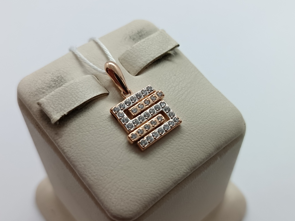 ПОДКМИ585 ПОДВЕСКА С КАМНЯМИ (Au 585)