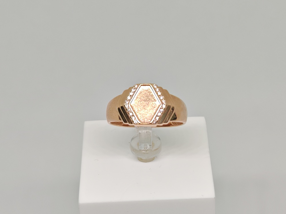 ПЕЧАТКА С КАМНЯМИ (Au 585)