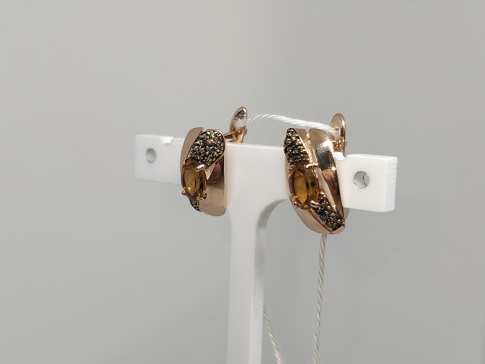 СЕРЬГИ С КАМНЯМИ (Au 585)