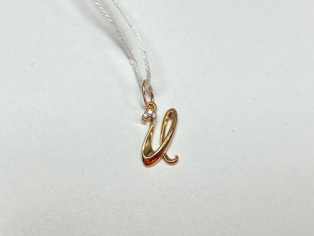 ПОДВЕСКА БУКВА И Au 585