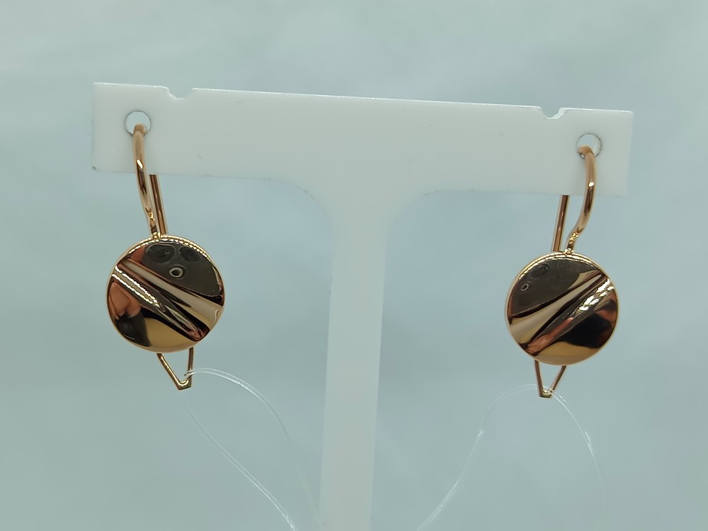 СЕРЬГИ ПЕТЕЛЬКА без камня (Au 585)