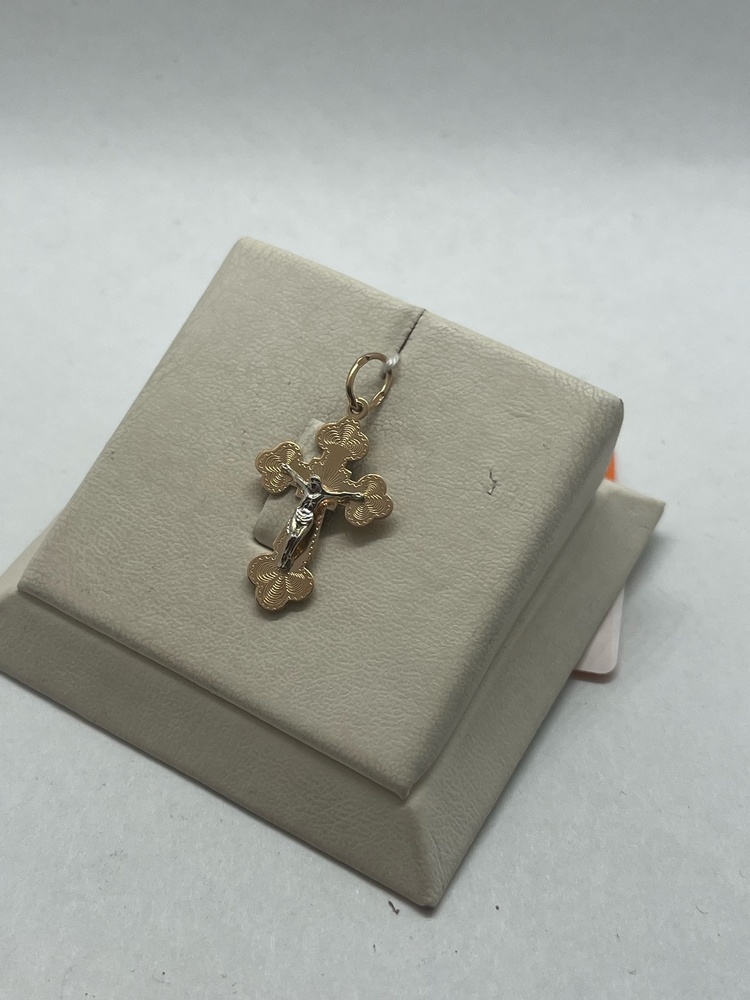 ПОДВЕСКА КРЕСТ БЕЗ КАМНЯ (Au 585)