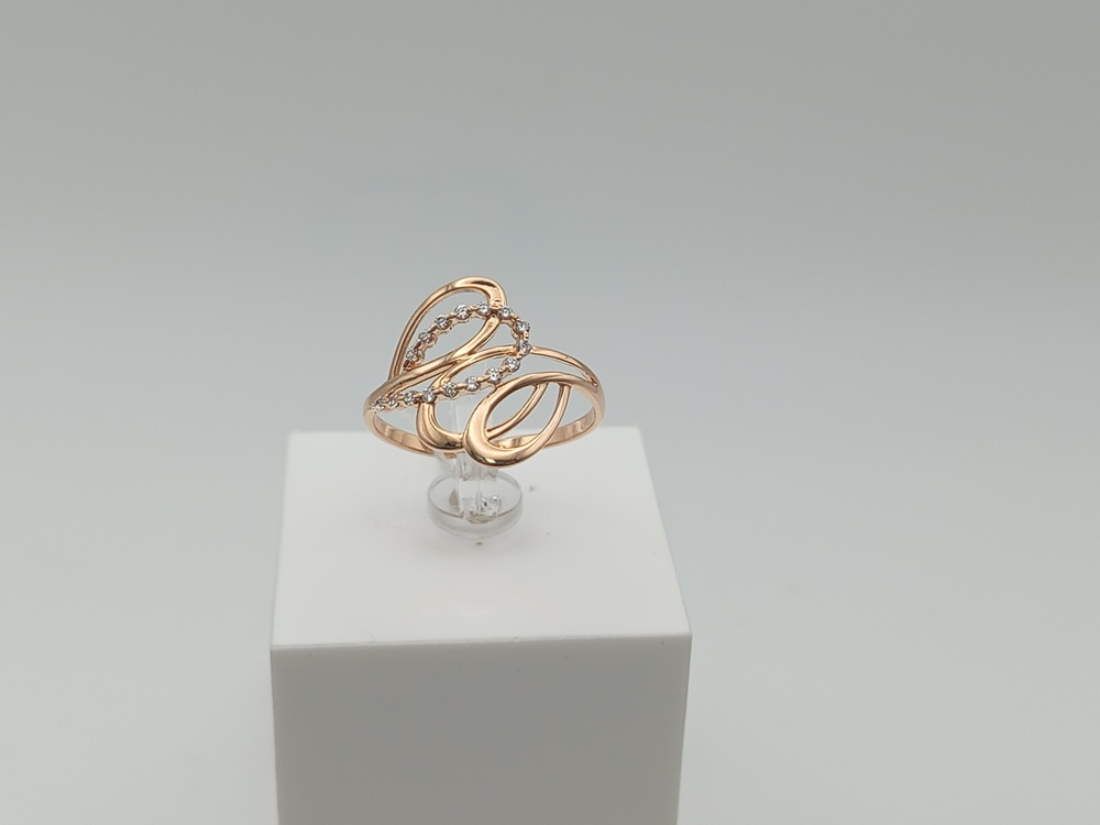 КОЛКМИ585 КОЛЬЦО С КАМНЯМИ (Au 585)