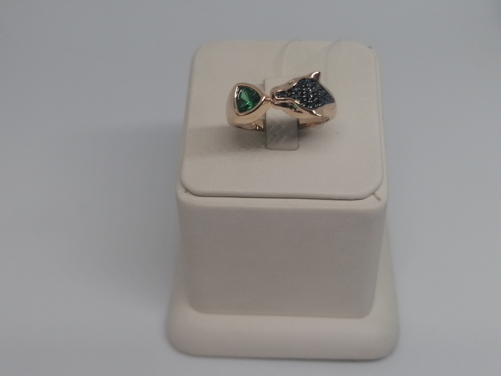 КОЛЬЦО С КАМНЯМИ (Au 585)