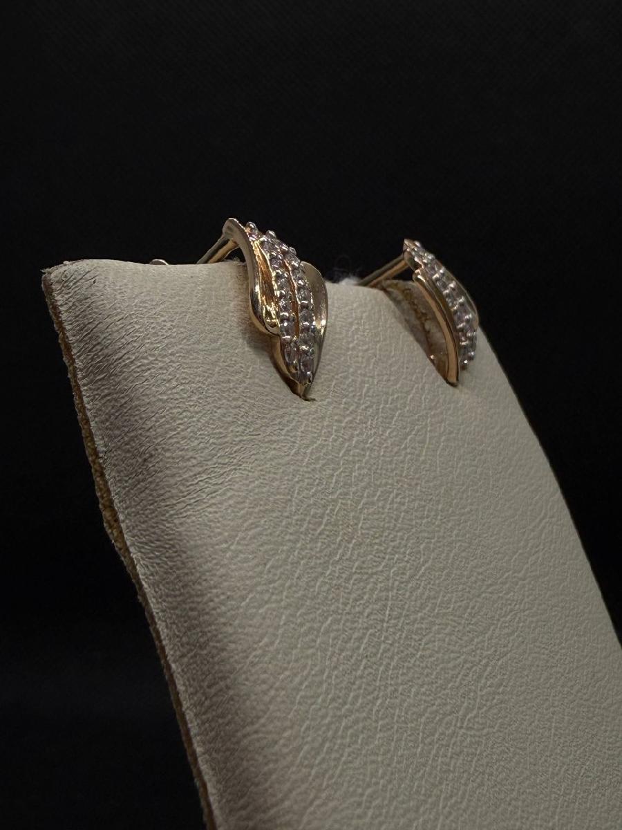 СКМИ585 СЕРЬГИ С КАМНЯМИ (Au 585)