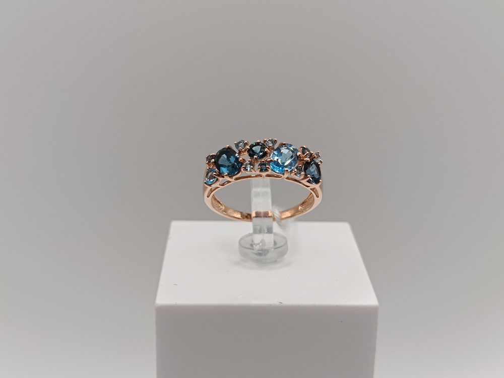 КОЛКМИ585 КОЛЬЦО С КАМНЯМИ (Au 585)