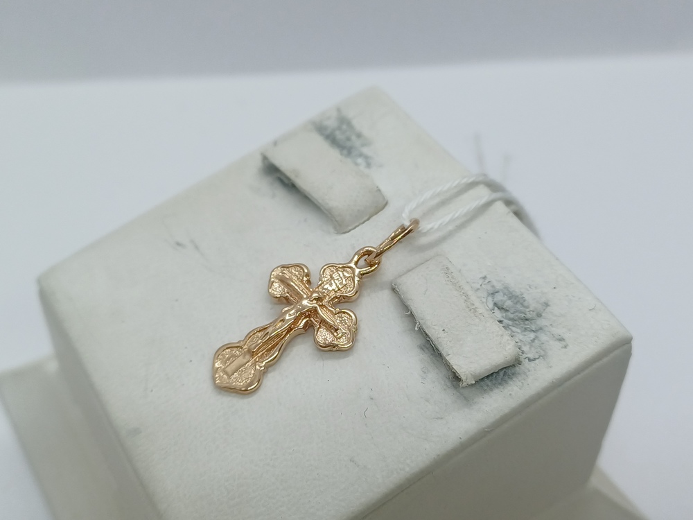 ПОДКБК585 ПОДВЕСКА КРЕСТ БЕЗ КАМНЯ (Au 585)