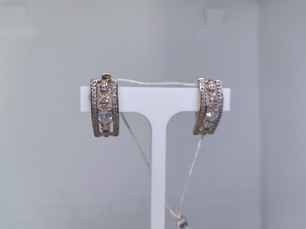 СЕРЬГИ С КАМНЯМИ (Au 585)